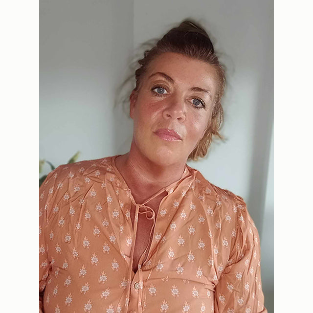 Boho Chic Blus med Knäppning