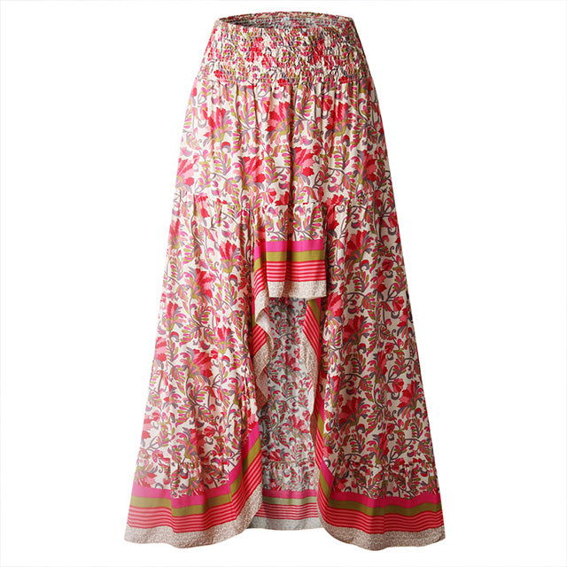 Assymetrisk kjol rosa