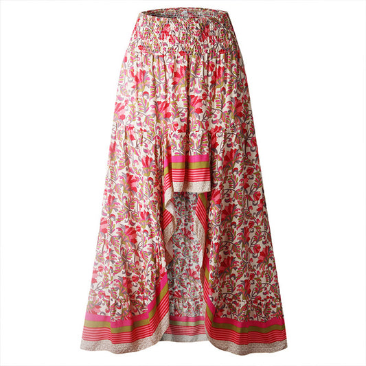 Assymetrisk kjol rosa